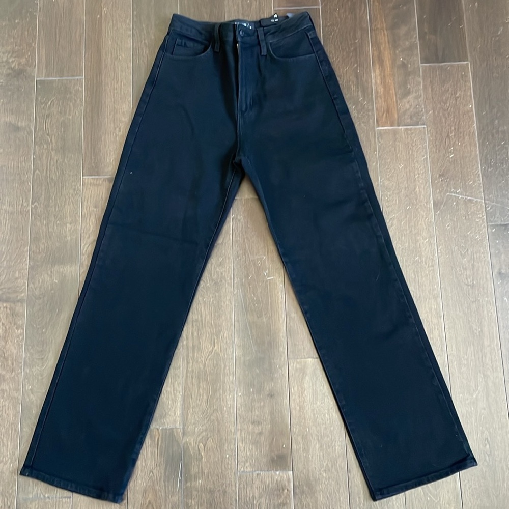 Just Black Denim - The Ultra High Dad Jean in Black, Size 25